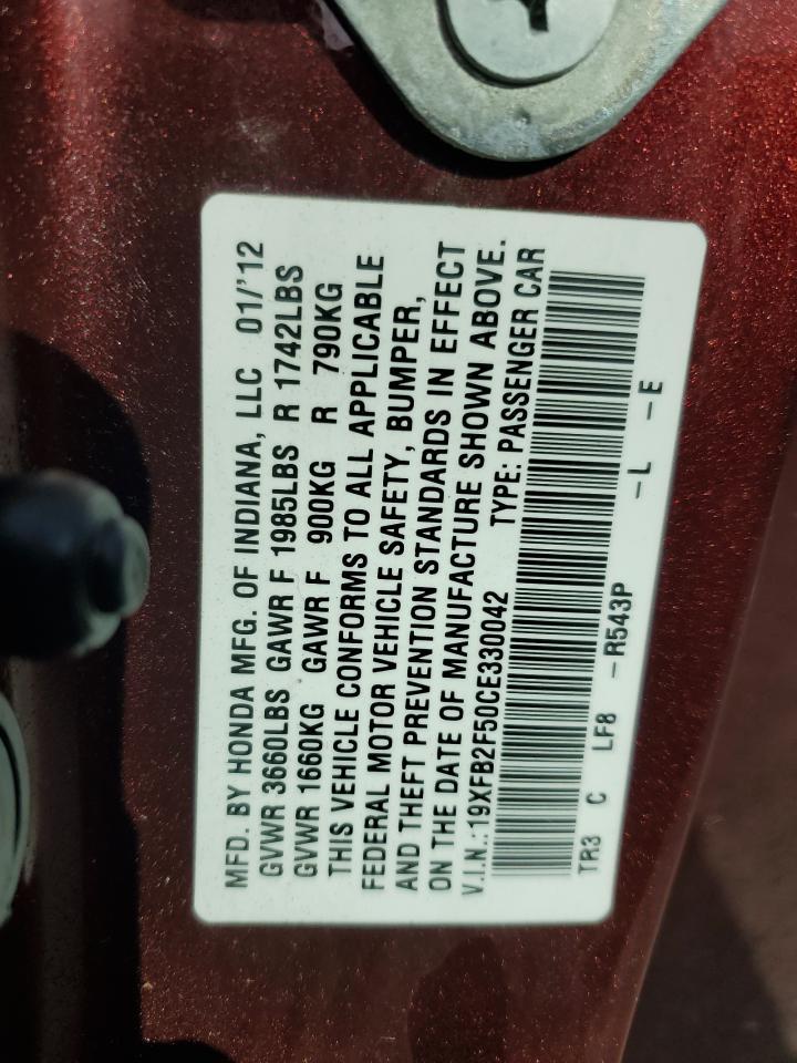 2012 HONDA CIVIC