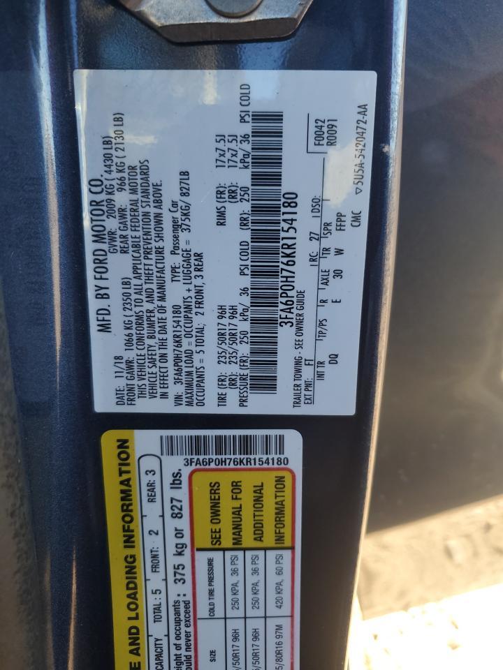 2019 FORD FUSION
