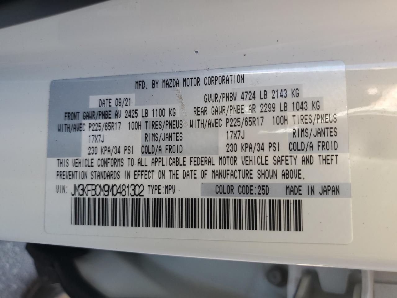 2021 MAZDA CX-5