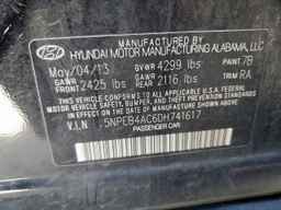 2013 HYUNDAI SONATA