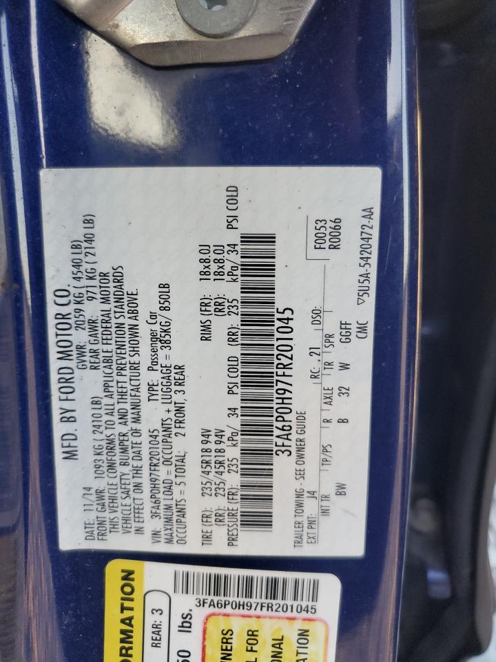 2015 FORD FUSION