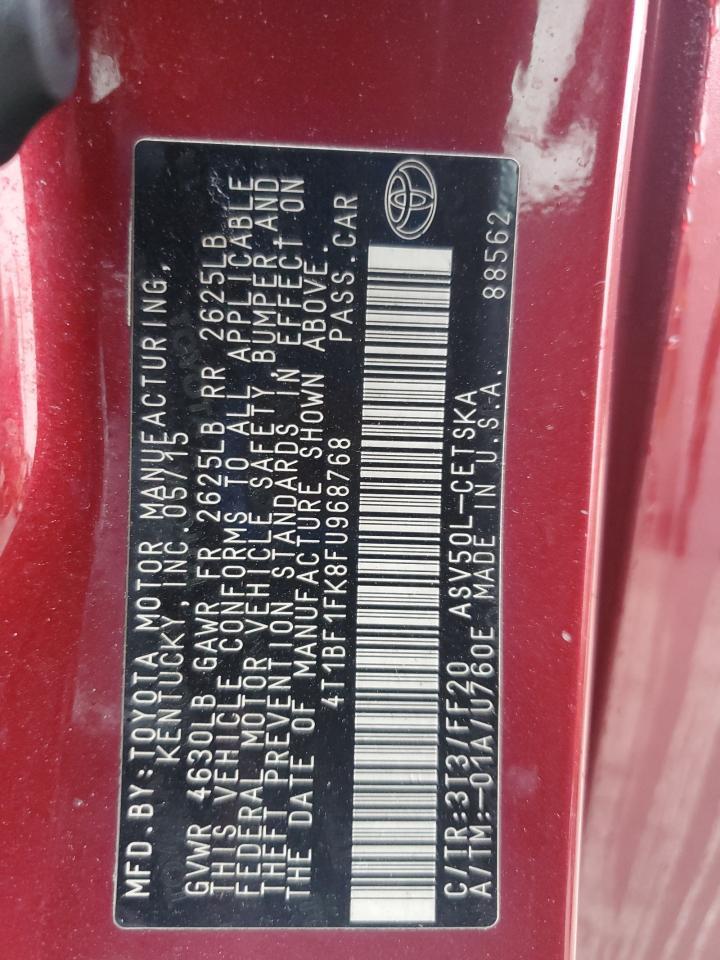 2015 TOYOTA CAMRY