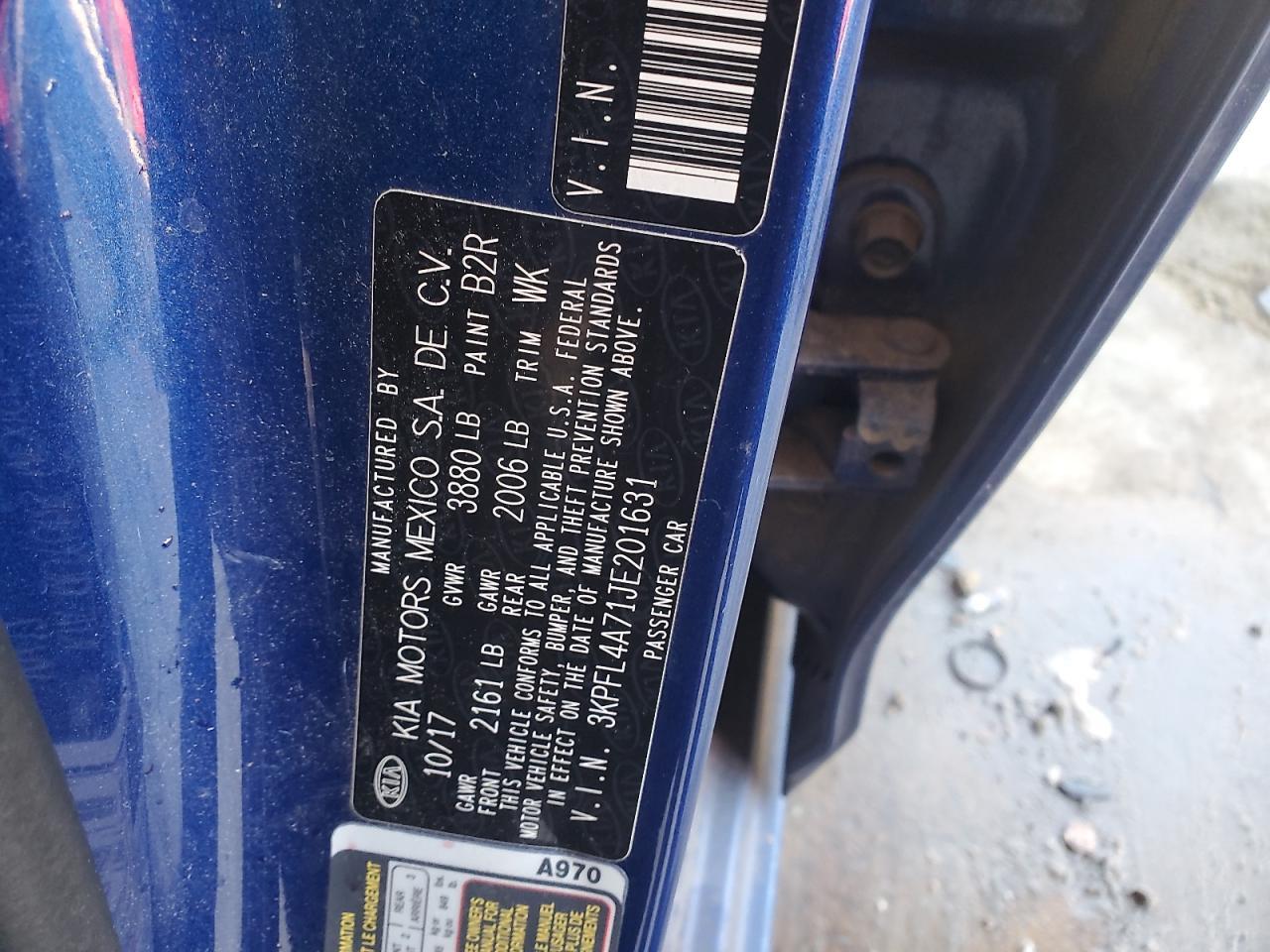 2018 KIA FORTE