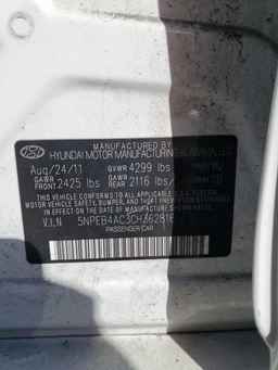 2012 HYUNDAI SONATA