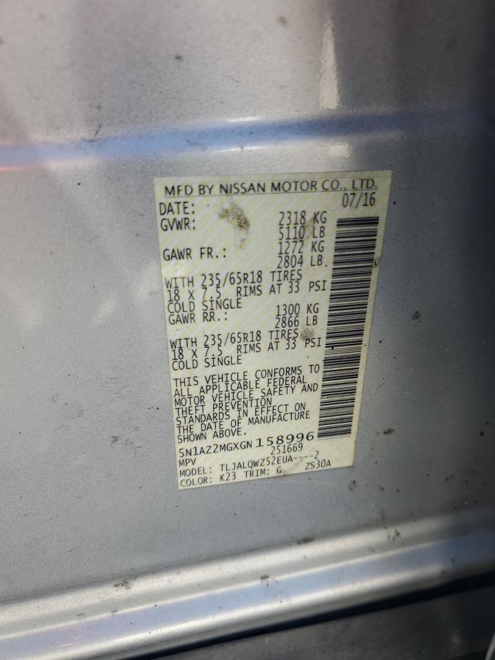2016 NISSAN MURANO