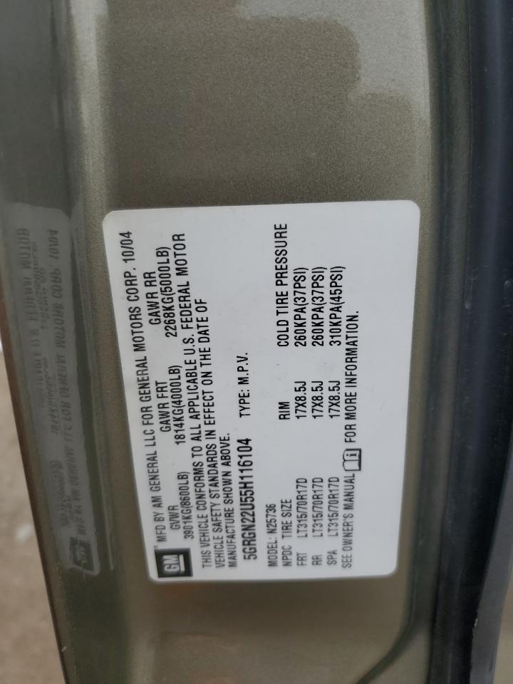 2005 HUMMER H2