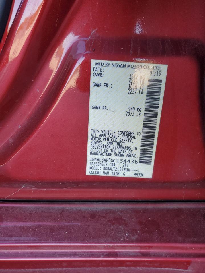 2016 NISSAN ALTIMA
