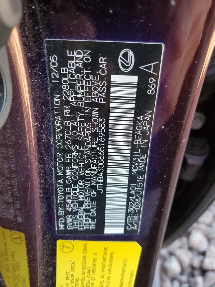 2006 LEXUS ES 330