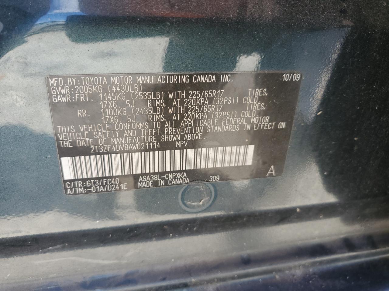 2010 TOYOTA RAV4