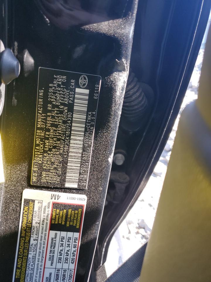 2011 TOYOTA CAMRY