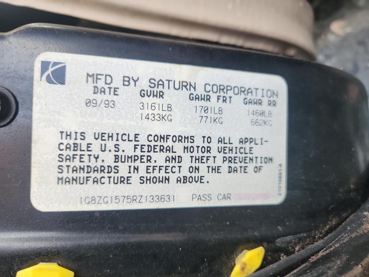 1994 SATURN Sc2