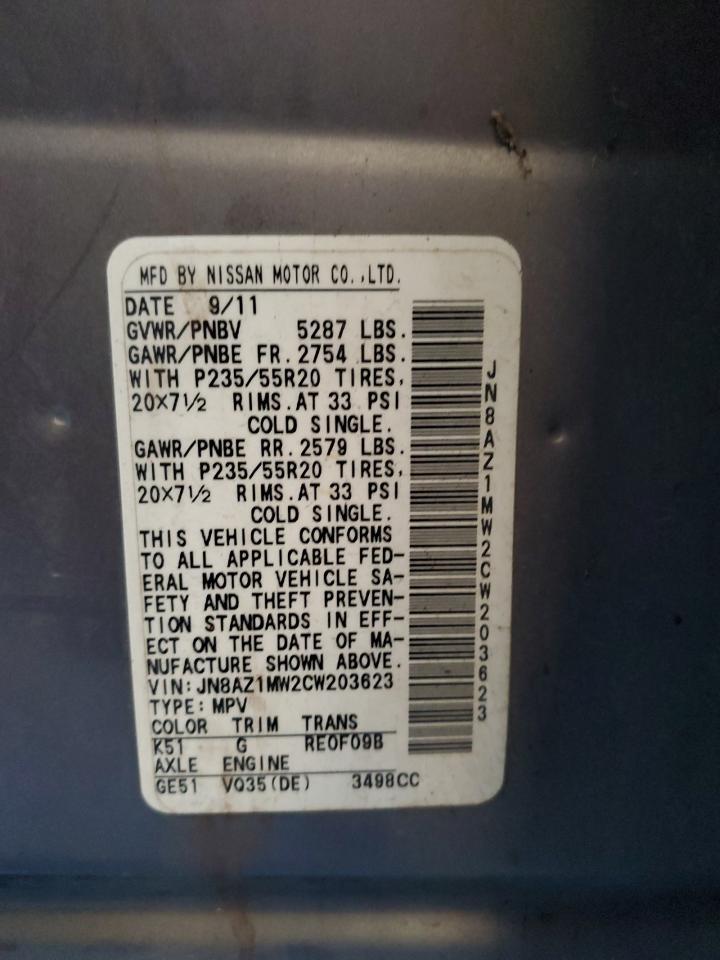 2012 NISSAN MURANO