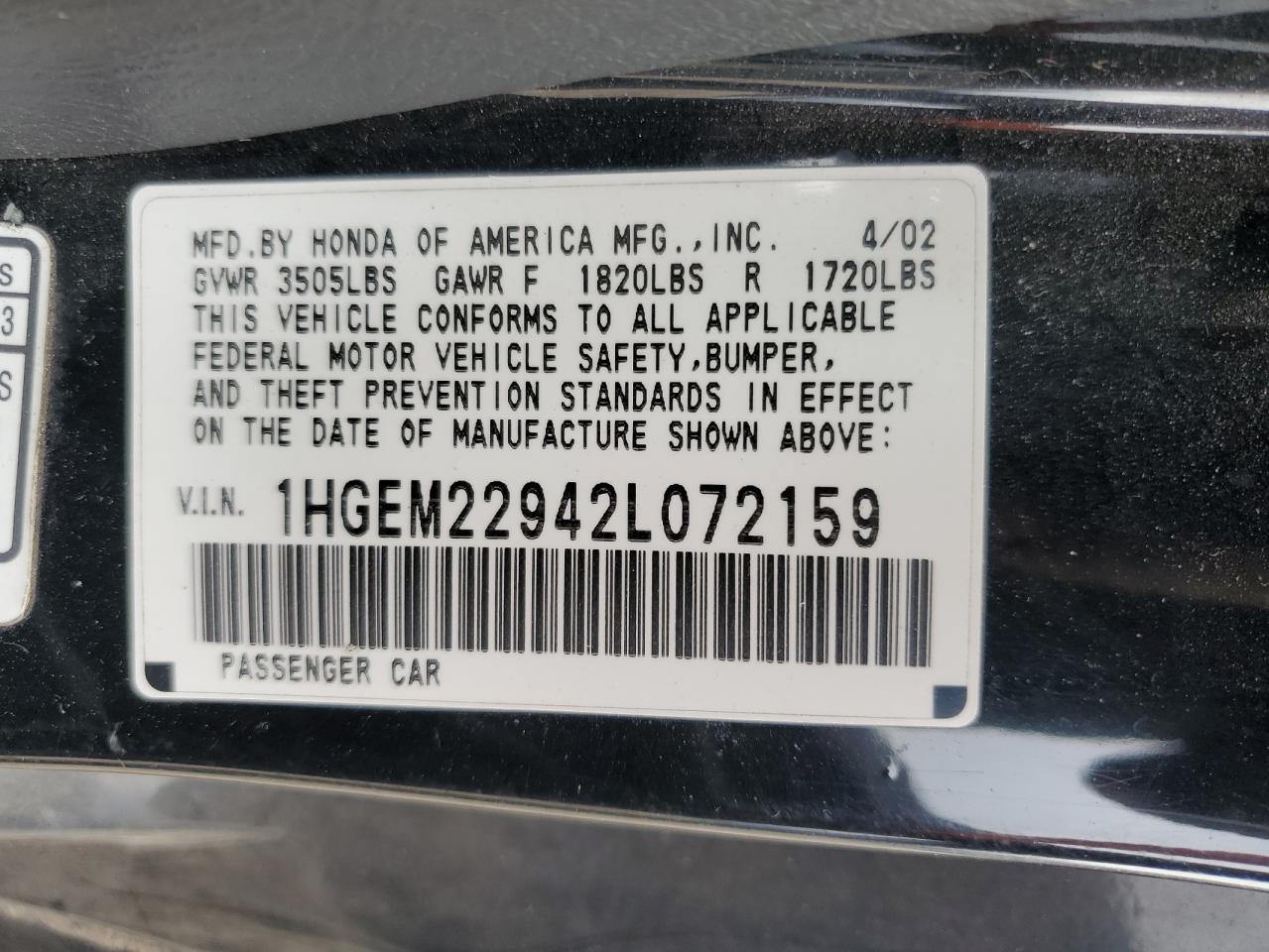 2002 HONDA CIVIC