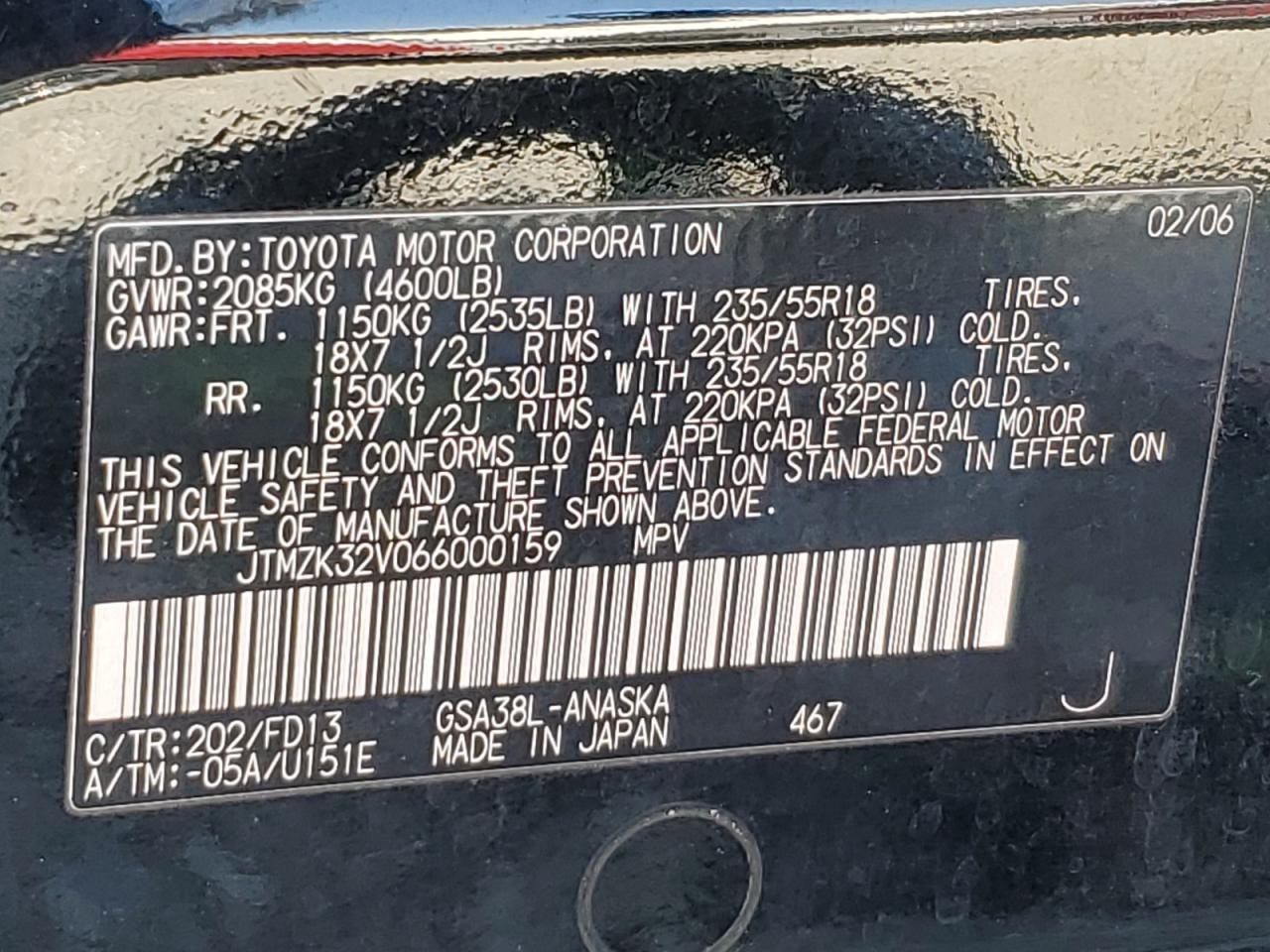 2006 TOYOTA RAV4