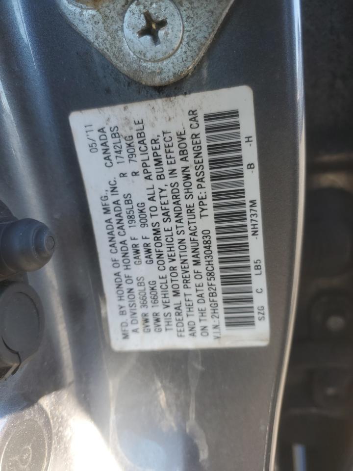 2012 HONDA CIVIC