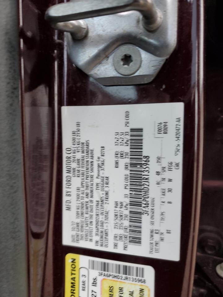 2018 FORD FUSION