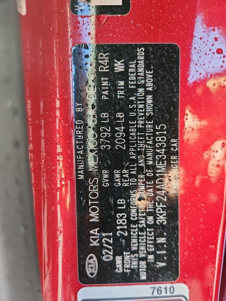2021 KIA FORTE