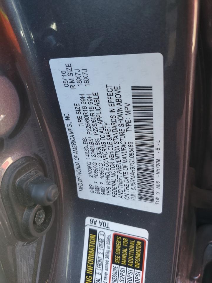 2016 HONDA CR-V