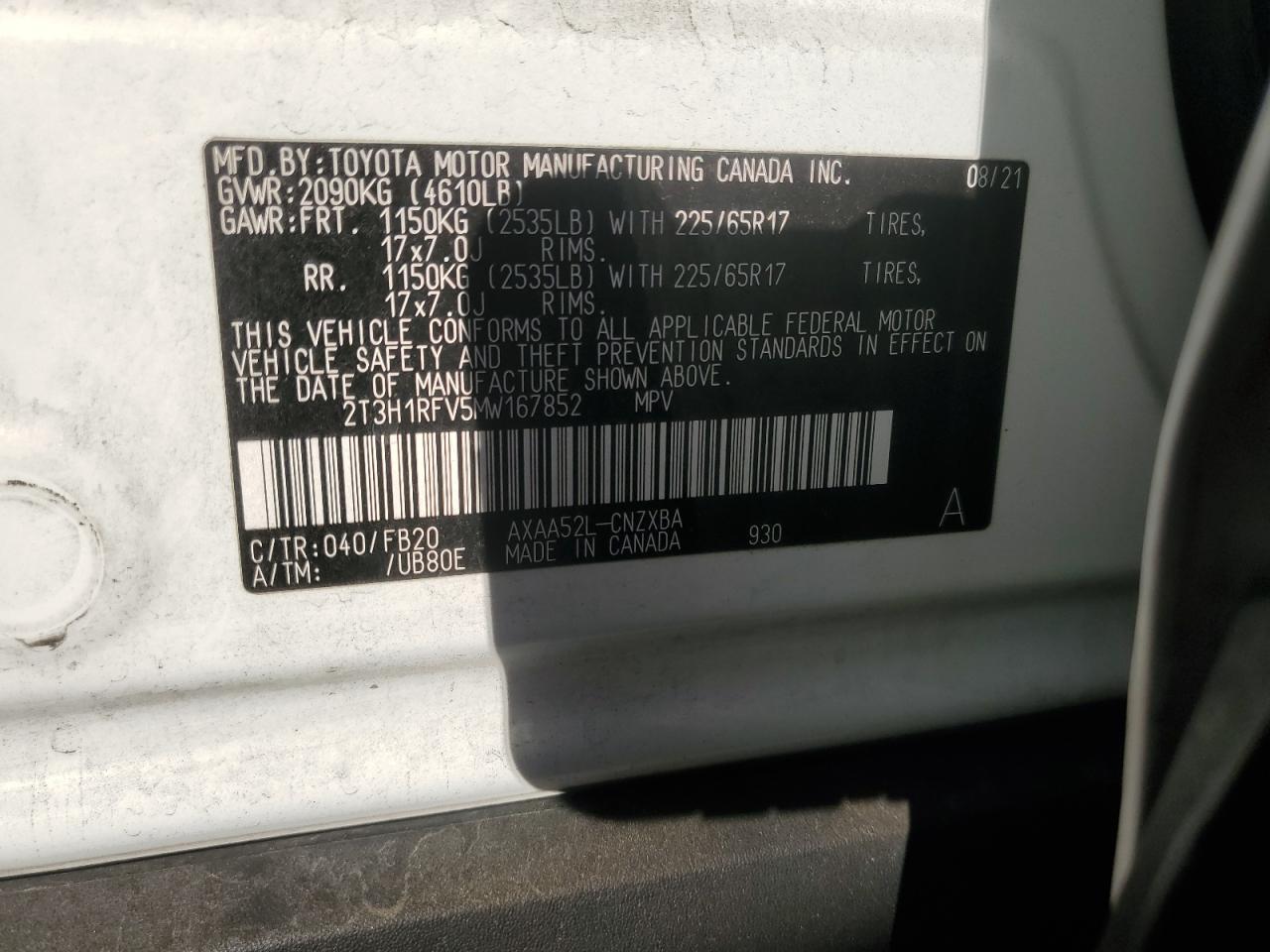 2021 TOYOTA RAV4