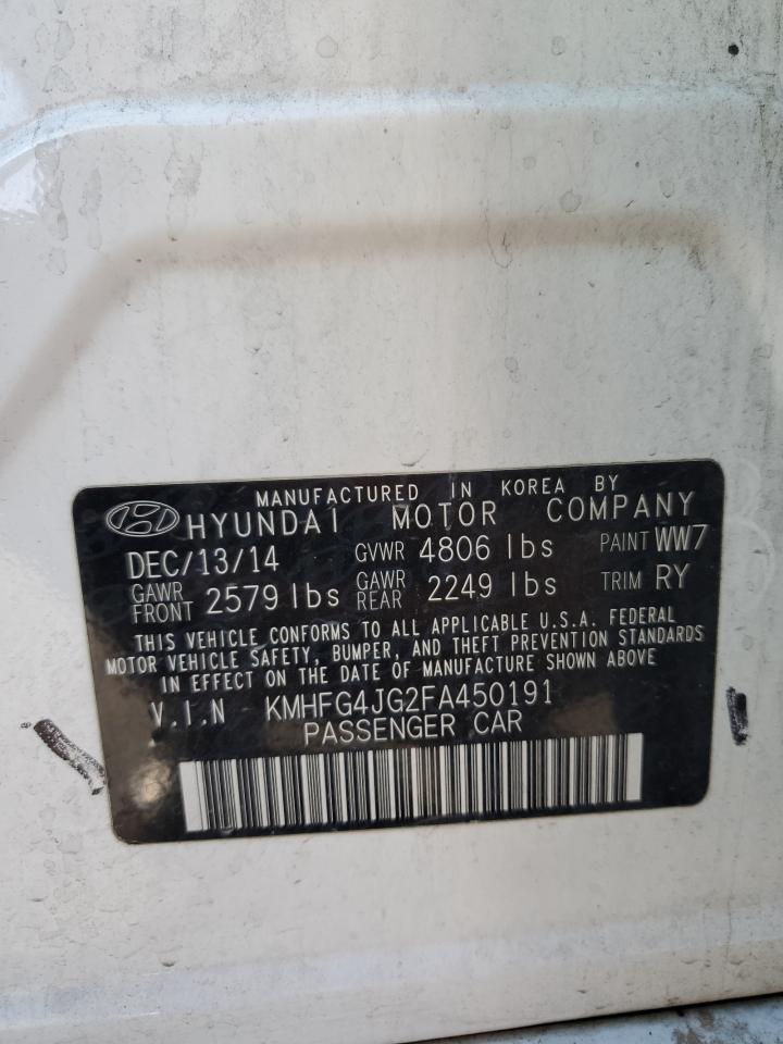 2015 HYUNDAI Azera