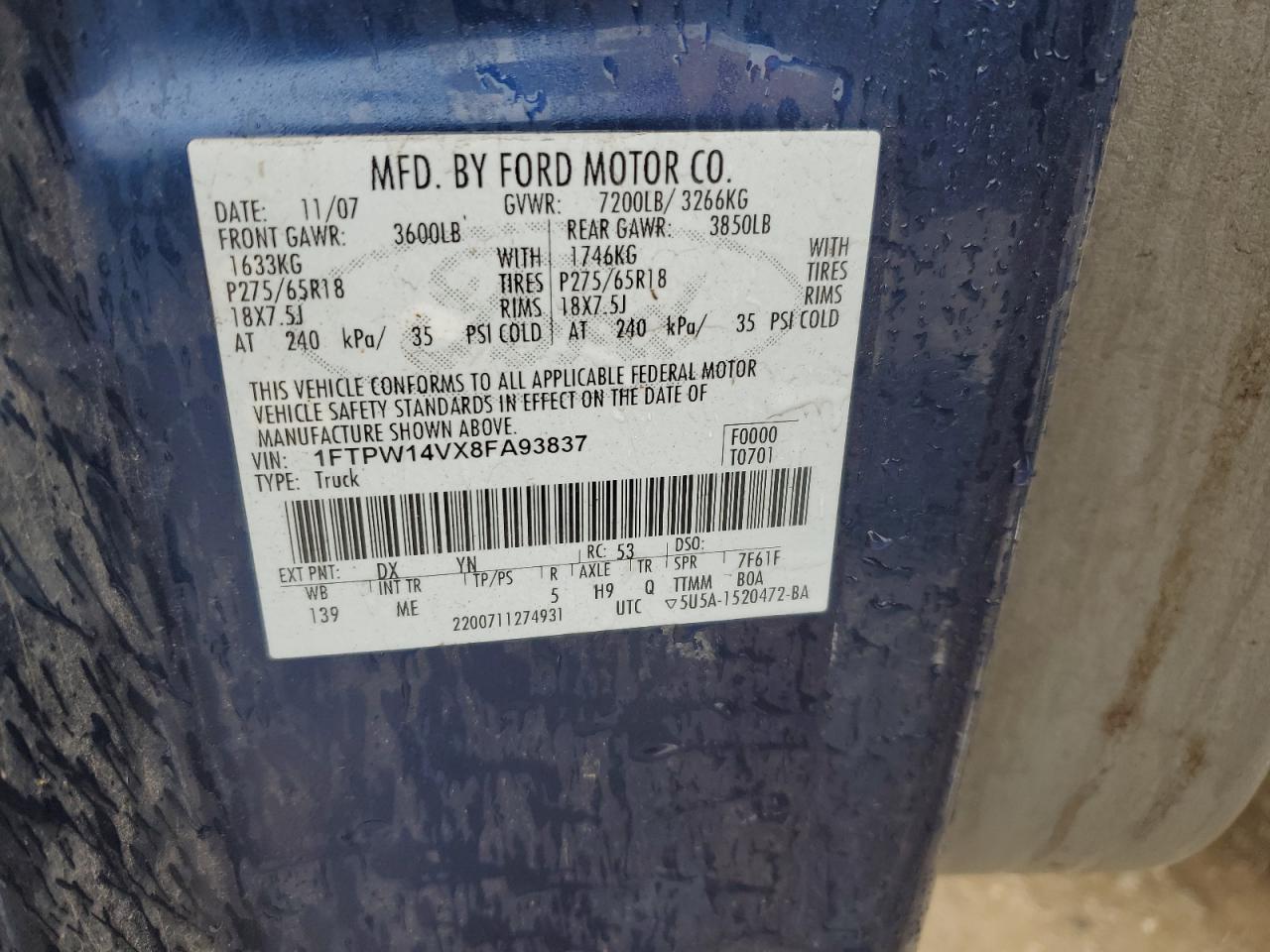 2008 FORD F-150