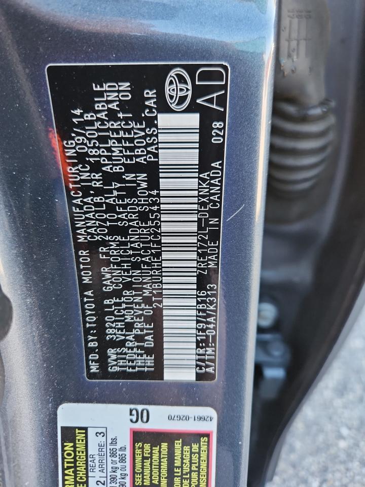 2015 TOYOTA COROLLA