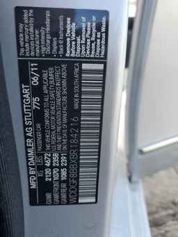 2011 MERCEDES-BENZ C-CLASS