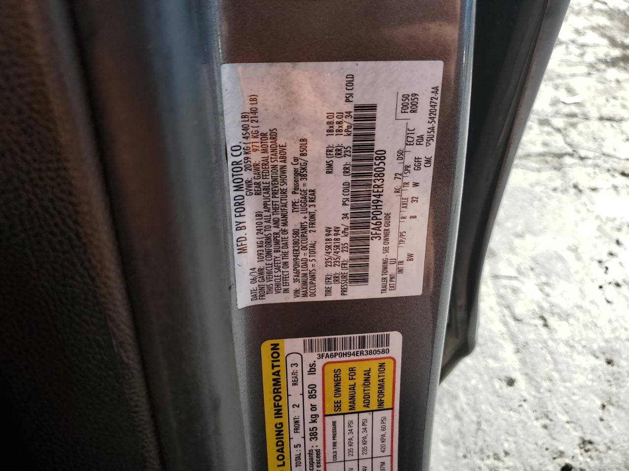 2014 FORD FUSION