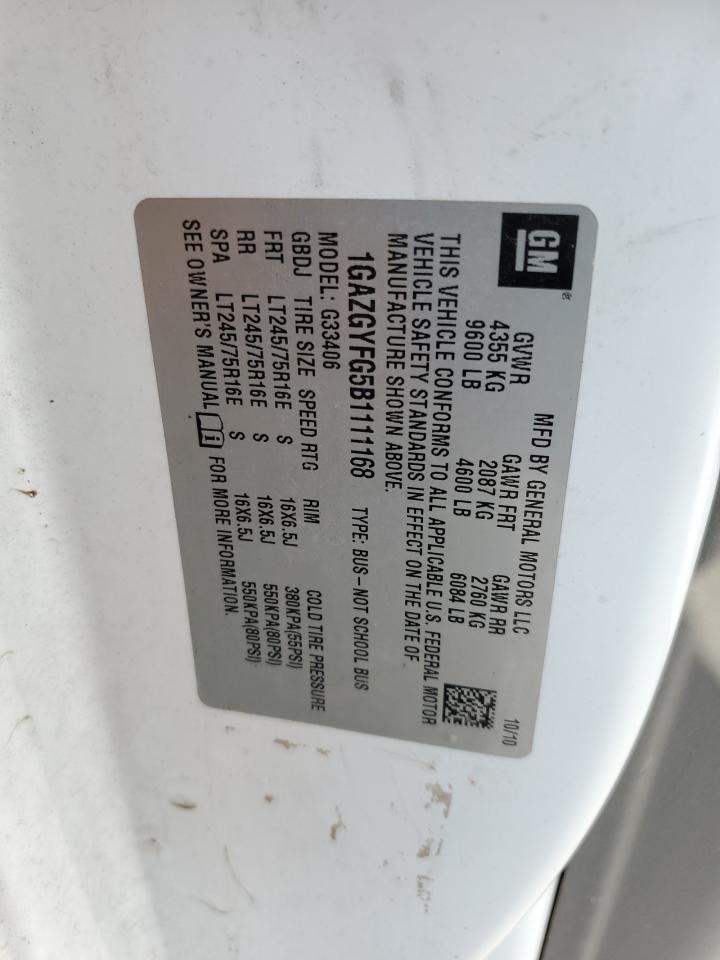 2011 CHEVROLET Express 3500