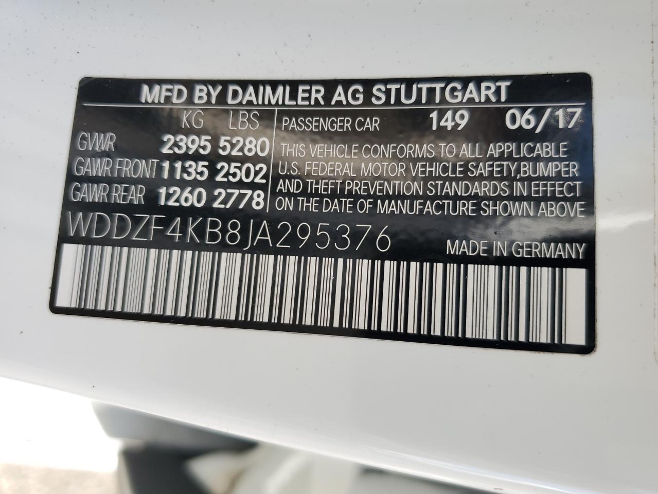 2018 MERCEDES-BENZ E-Class