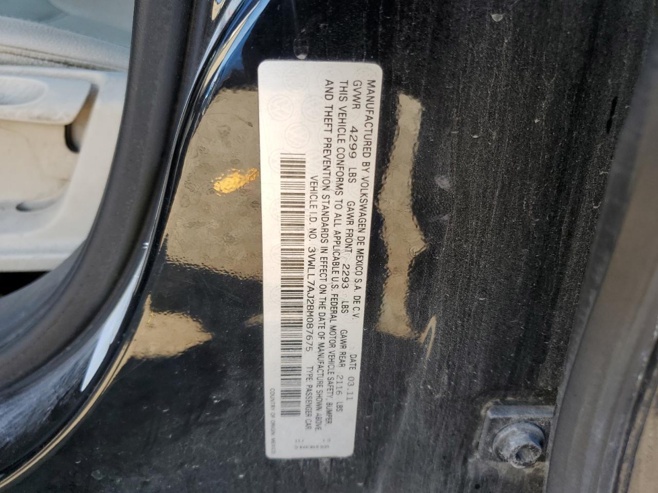 2011 VOLKSWAGEN JETTA