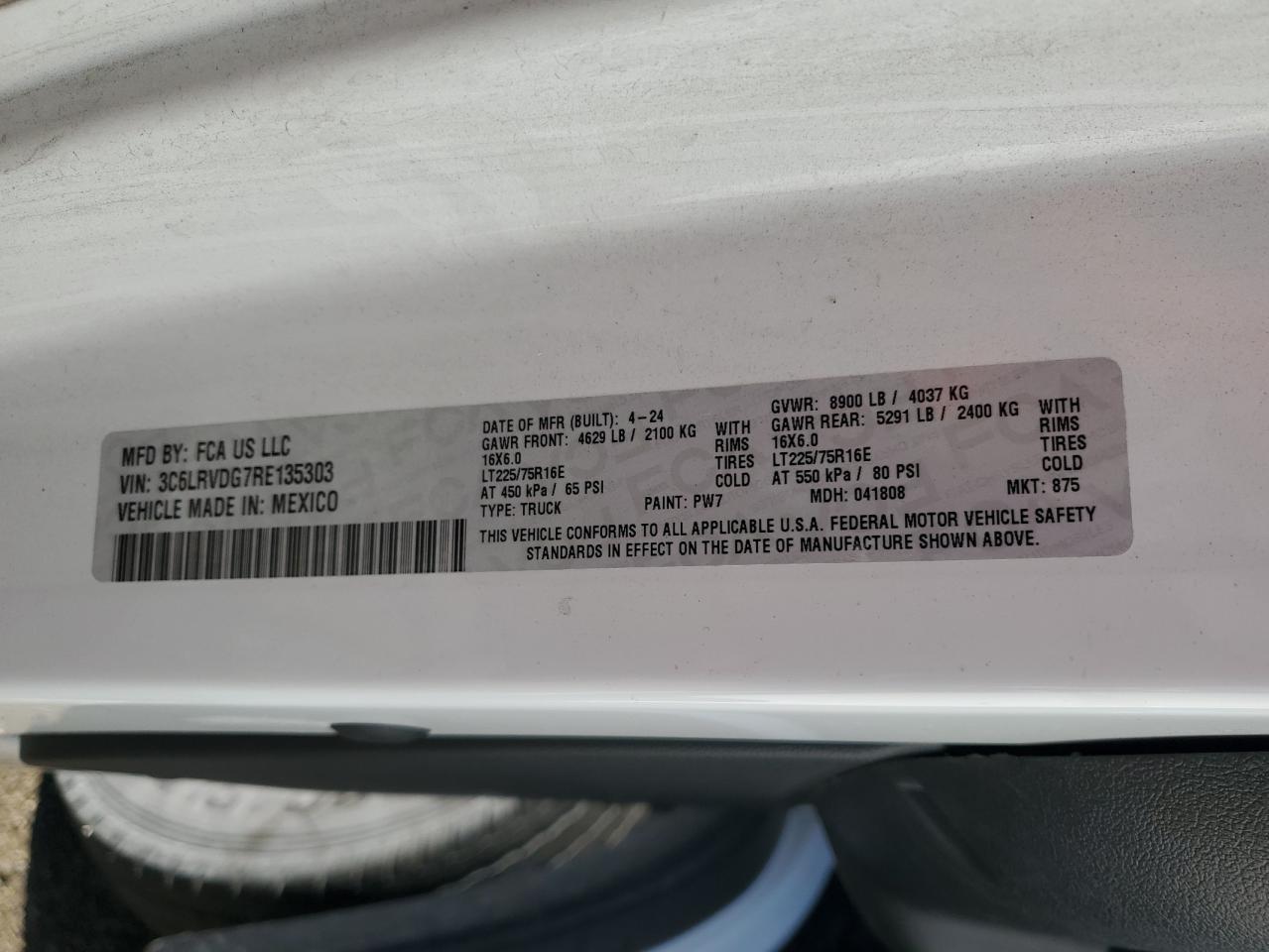 2024 RAM ProMaster 2500