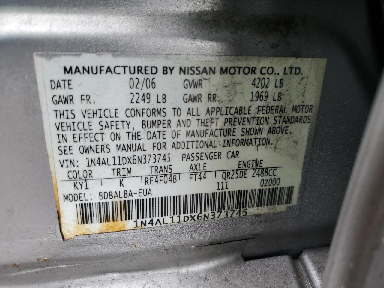 2006 NISSAN