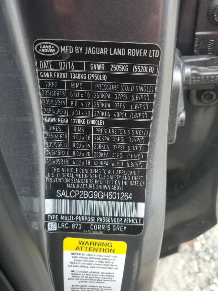 2016 LAND ROVER Discovery Sport