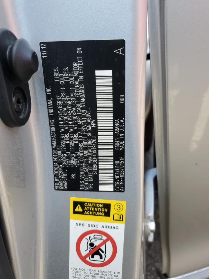 2013 TOYOTA HIGHLANDER