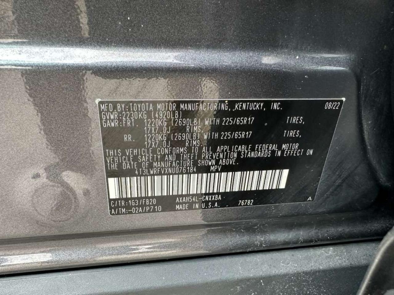 2022 TOYOTA RAV4