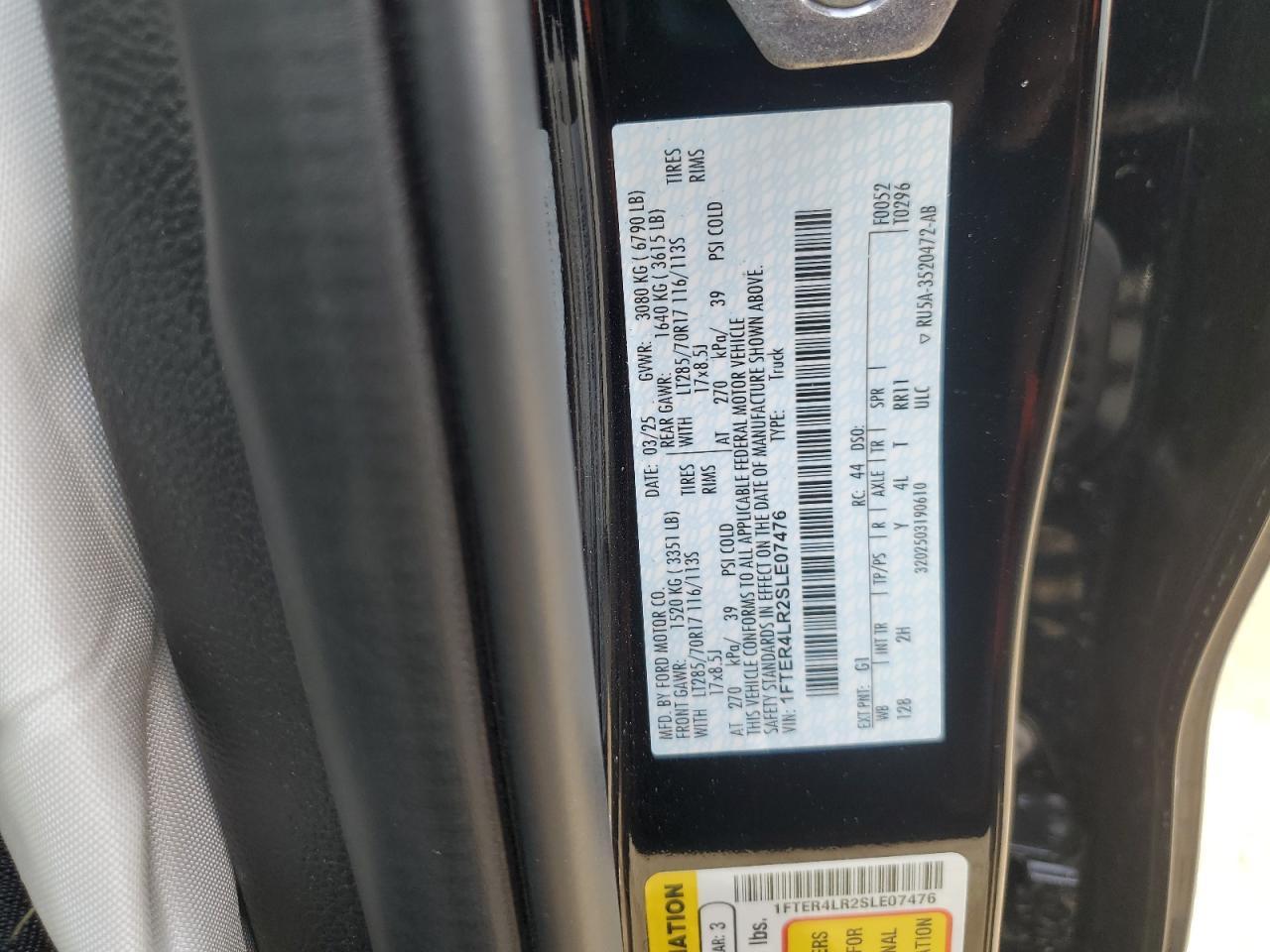 2025 FORD RANGER