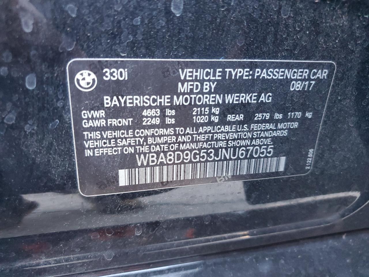 2018 BMW 3 SERIES