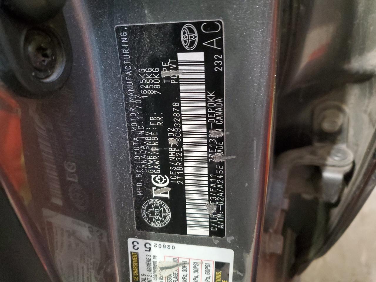 2008 TOYOTA COROLLA