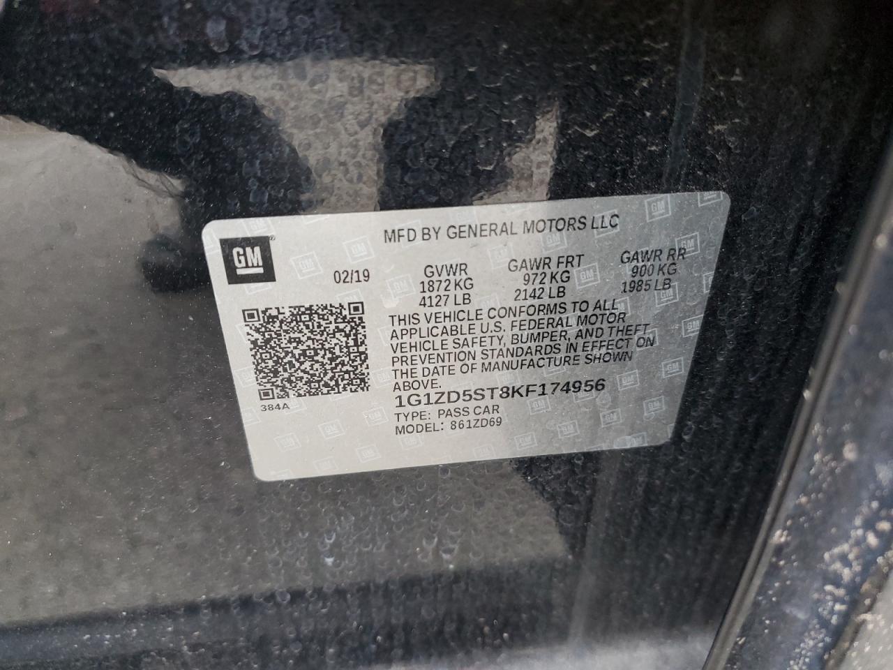 2019 CHEVROLET MALIBU