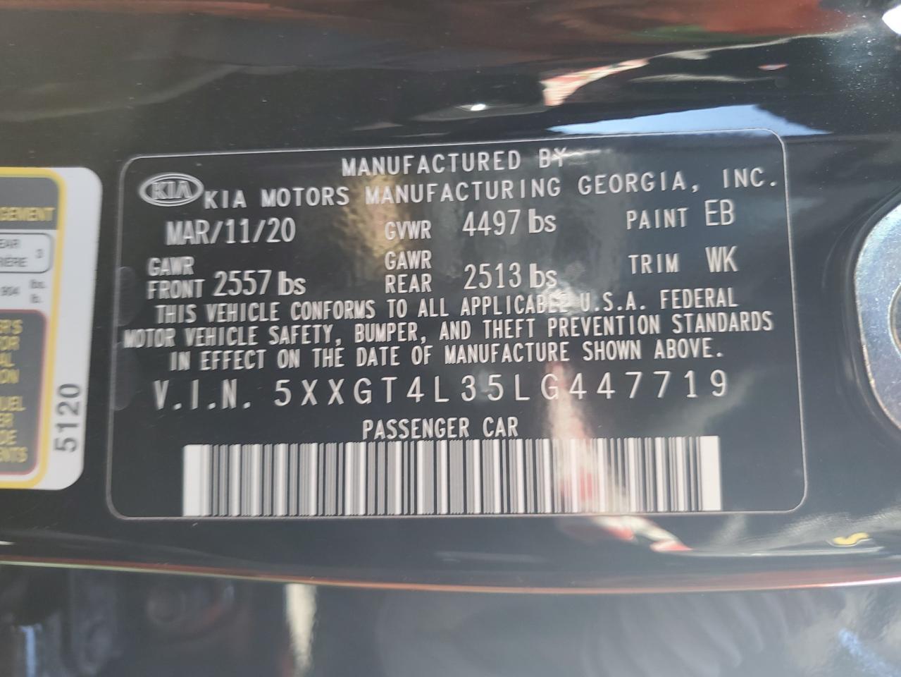 2020 KIA OPTIMA