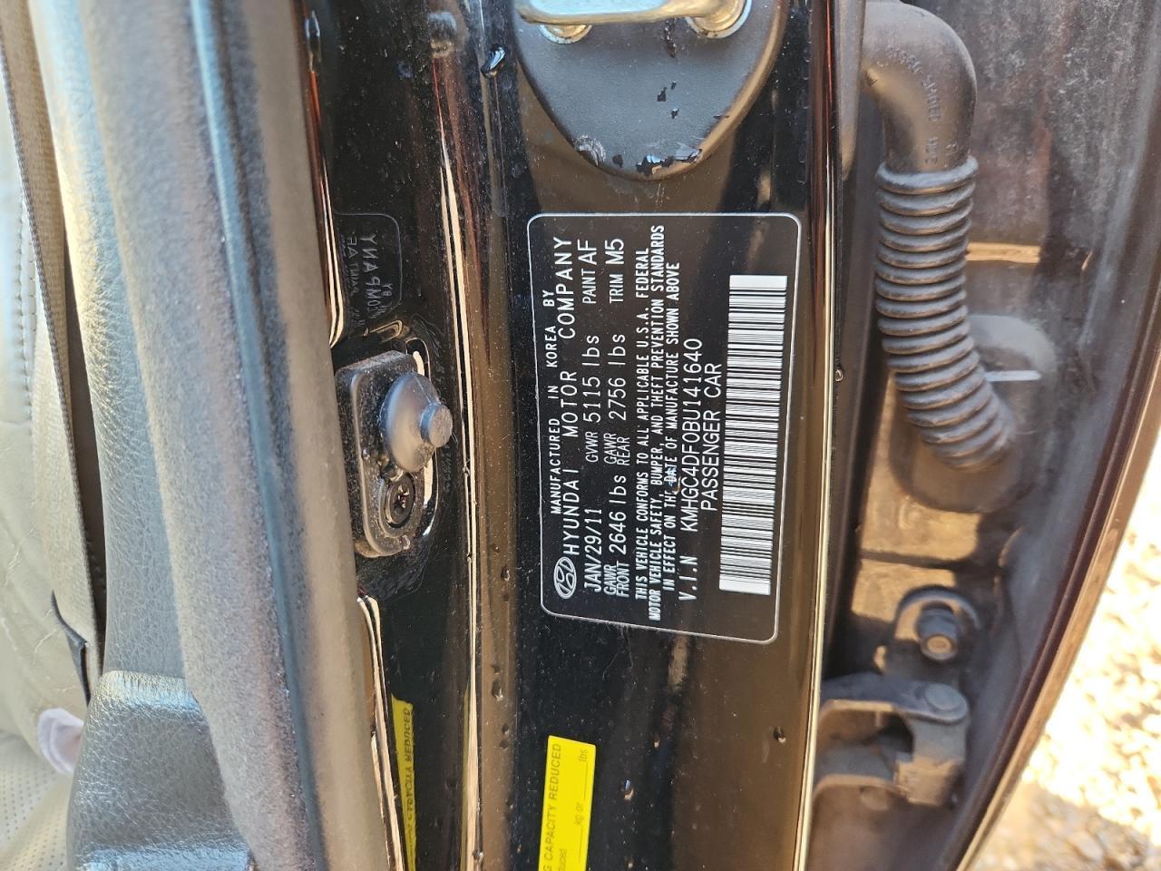 2011 HYUNDAI GENESIS