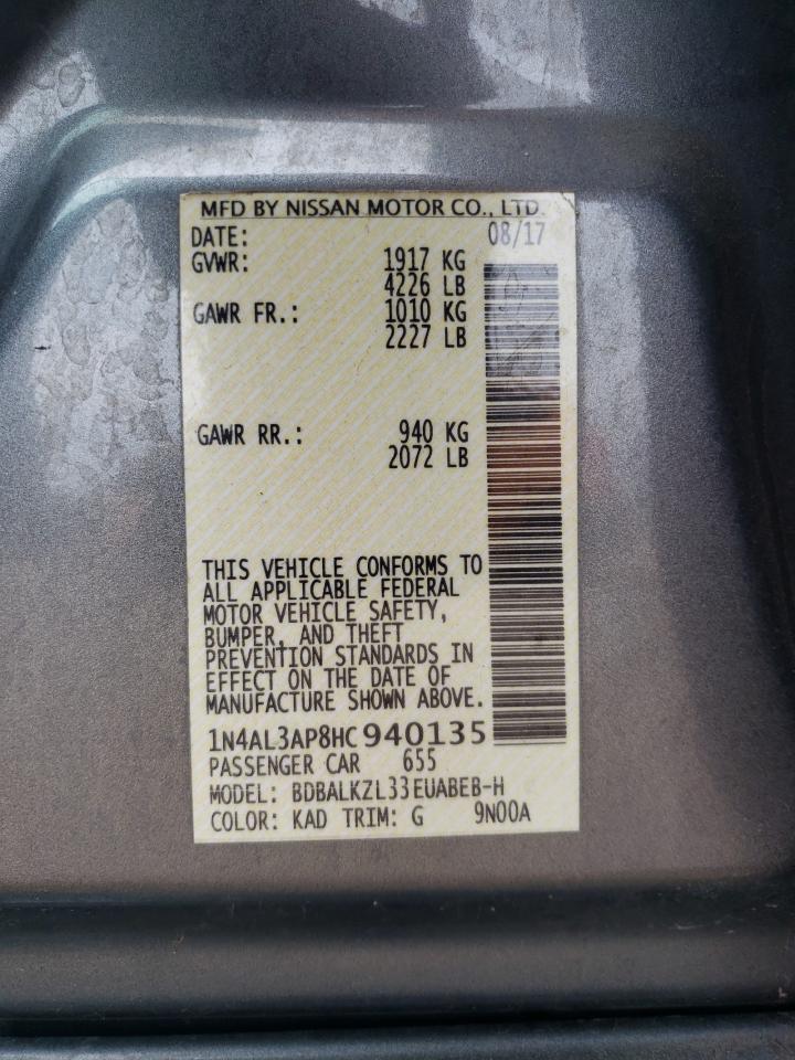 2017 NISSAN ALTIMA