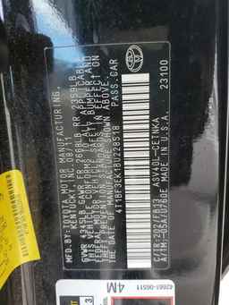 2011 TOYOTA CAMRY
