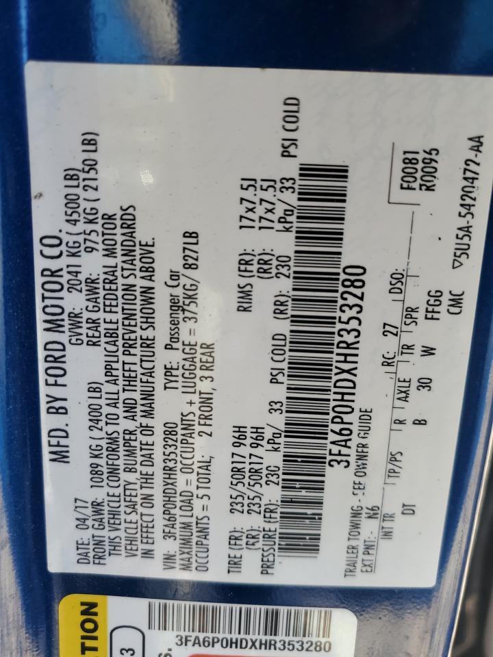 2017 FORD FUSION