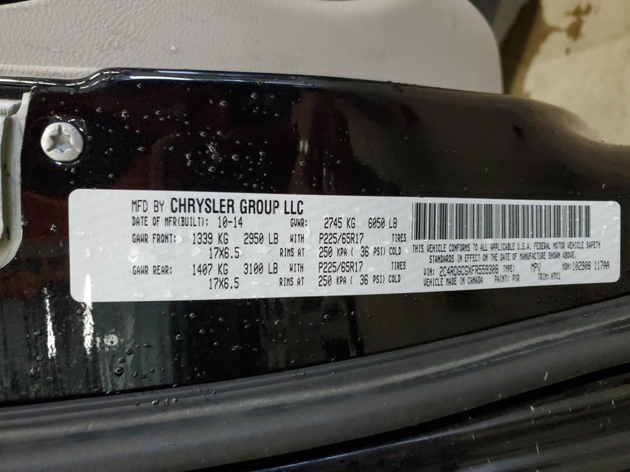 2015 DODGE GRAND CARAVAN