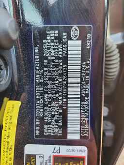 2016 TOYOTA CAMRY