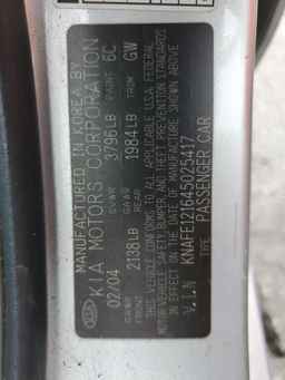 2004 KIA Spectra