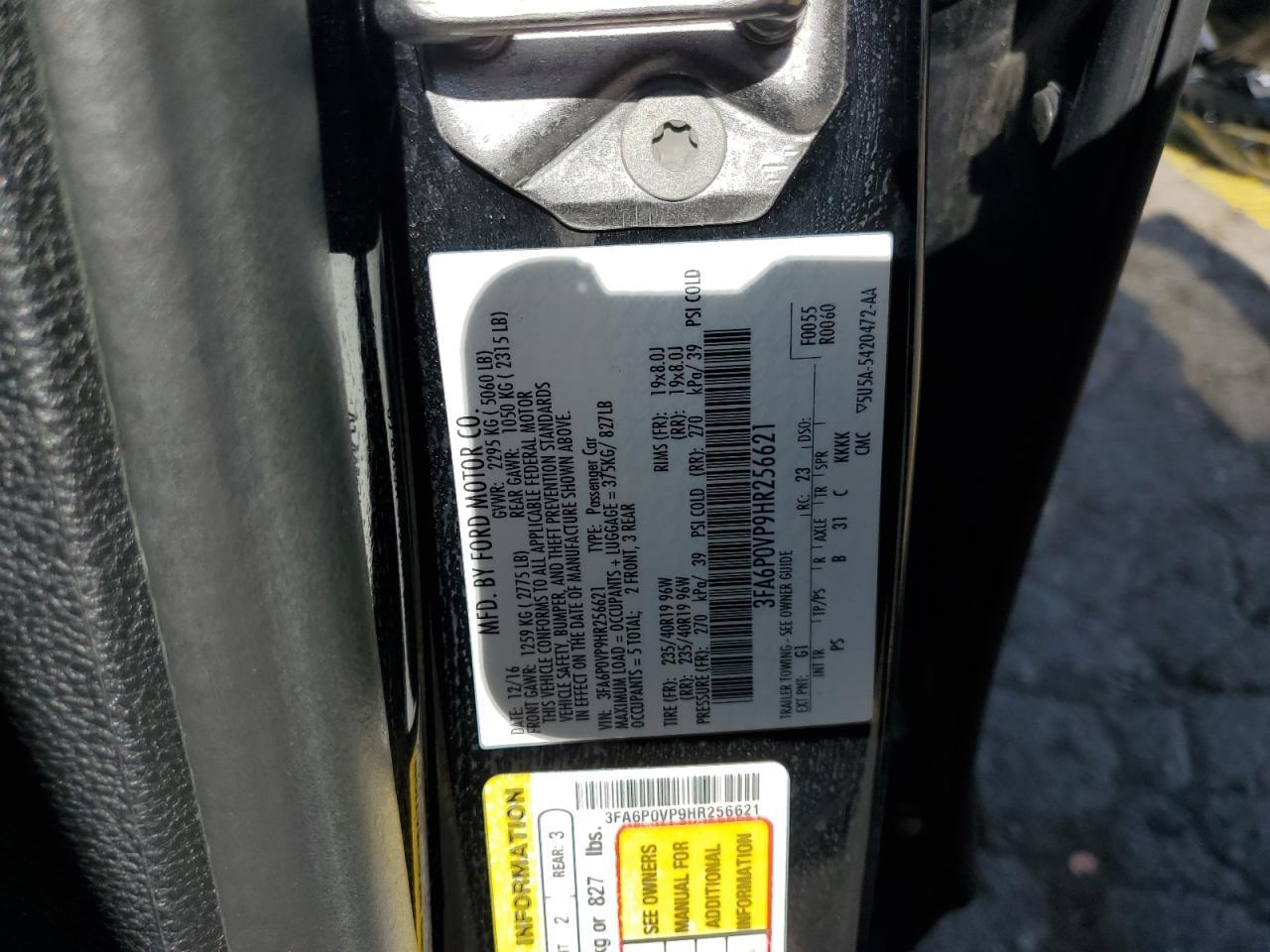2017 FORD FUSION