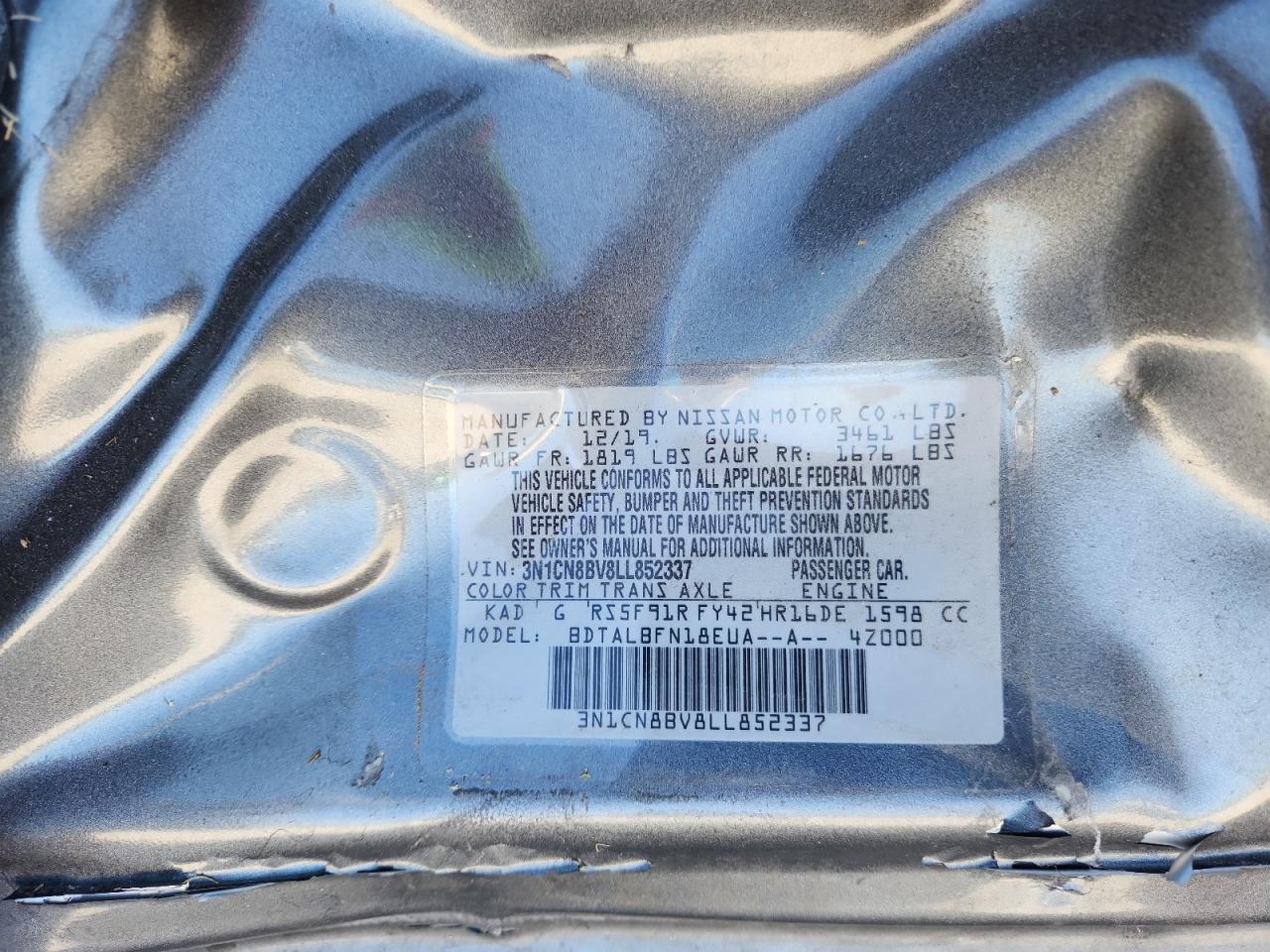 2020 NISSAN VERSA
